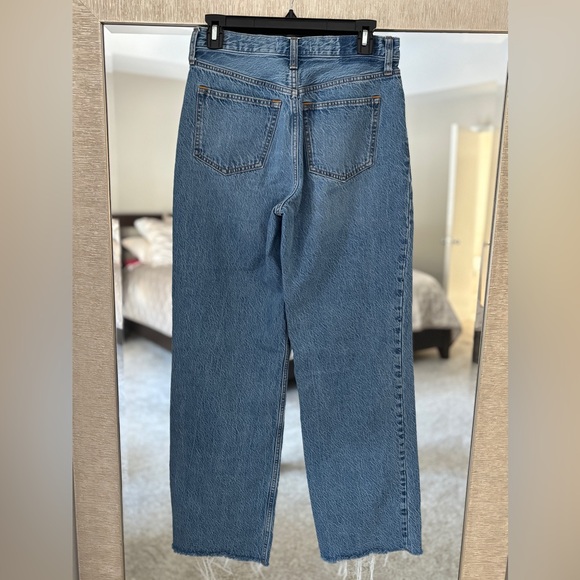 Abercrombie & Fitch The Loose High Rise Straight Leg Jeans Size 27/4 Long - Picture 4 of 11